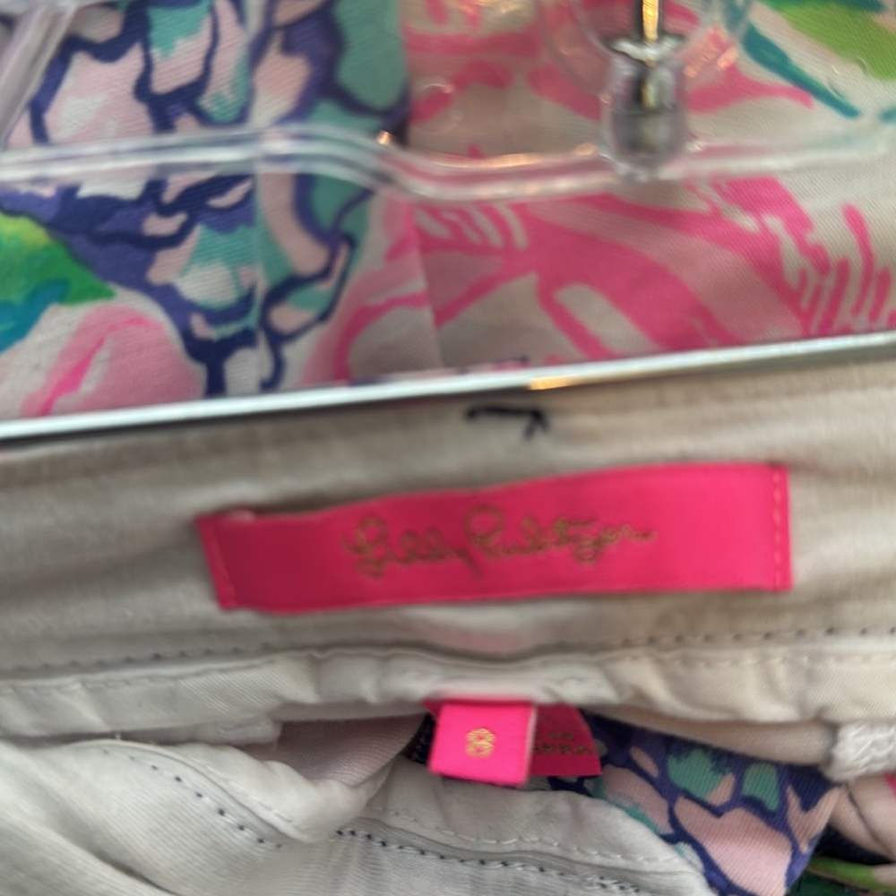 Lilly Pulitzer Women’s Callahan Knit shorts high tide Floral Print size 8 - Picture 7 of 11